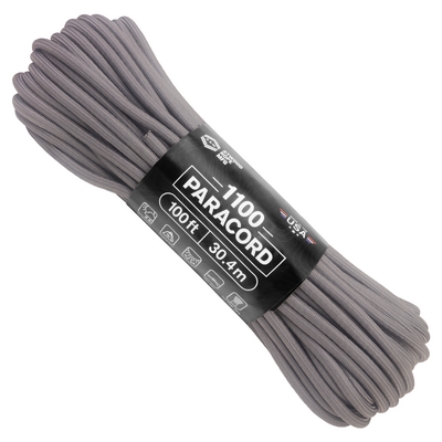 1100 Paracord Graphite 100ft Web Ready