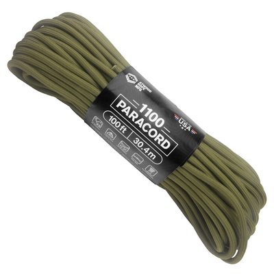 1100 Paracord Olive Drab 100ft Web Ready