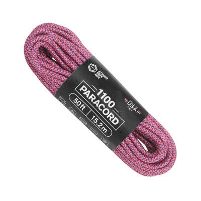 1100 paracord Pink w/ Purple & Navy diamonds 50ft