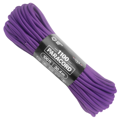 1100 Paracord Purple 100ft Web Ready