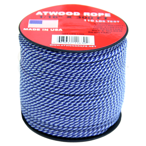 1 16 blue w white spirals 300ft