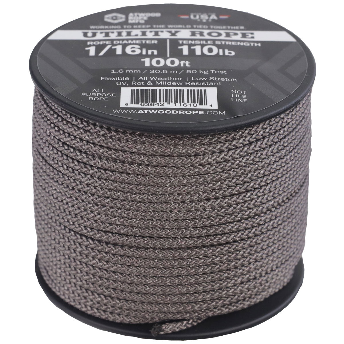 Ironsides Rope 1/16 - Iron – Atwood Rope MFG