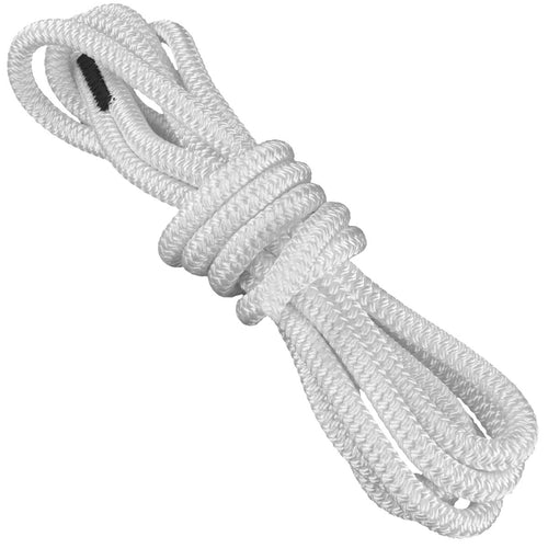 1 2 Double Braid Marine Rope White