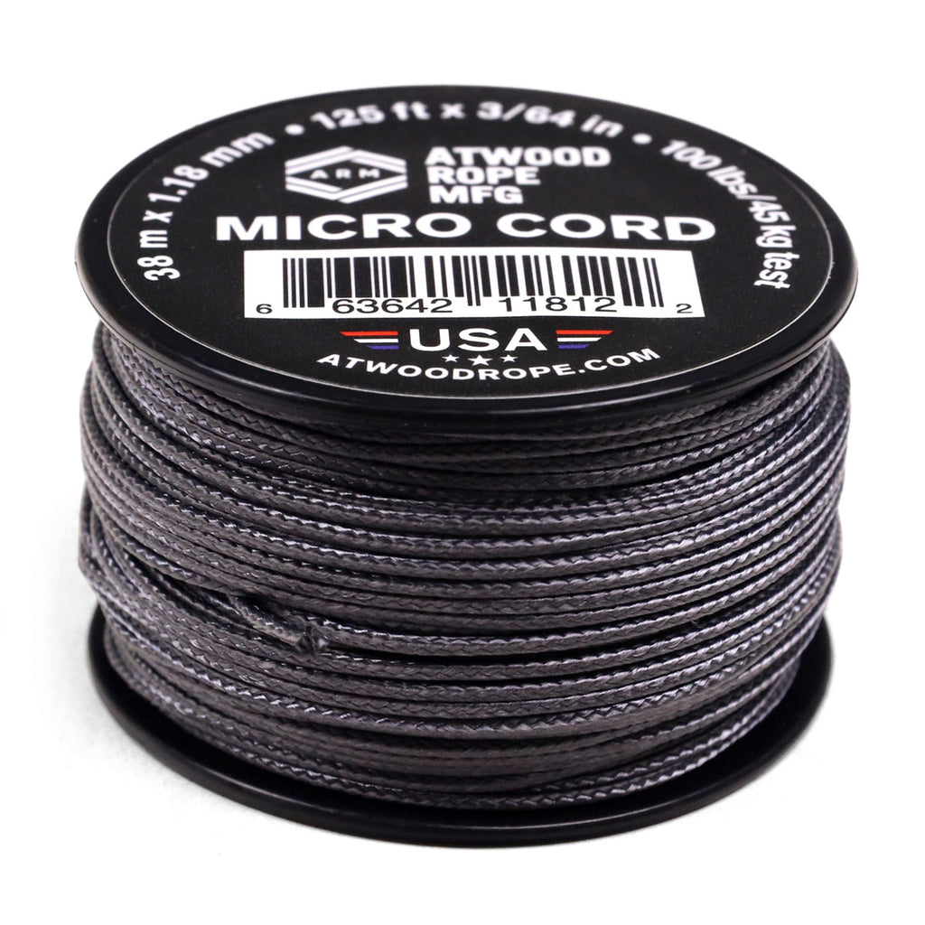 1.18mm Micro Cord - Graphite – Atwood Rope MFG