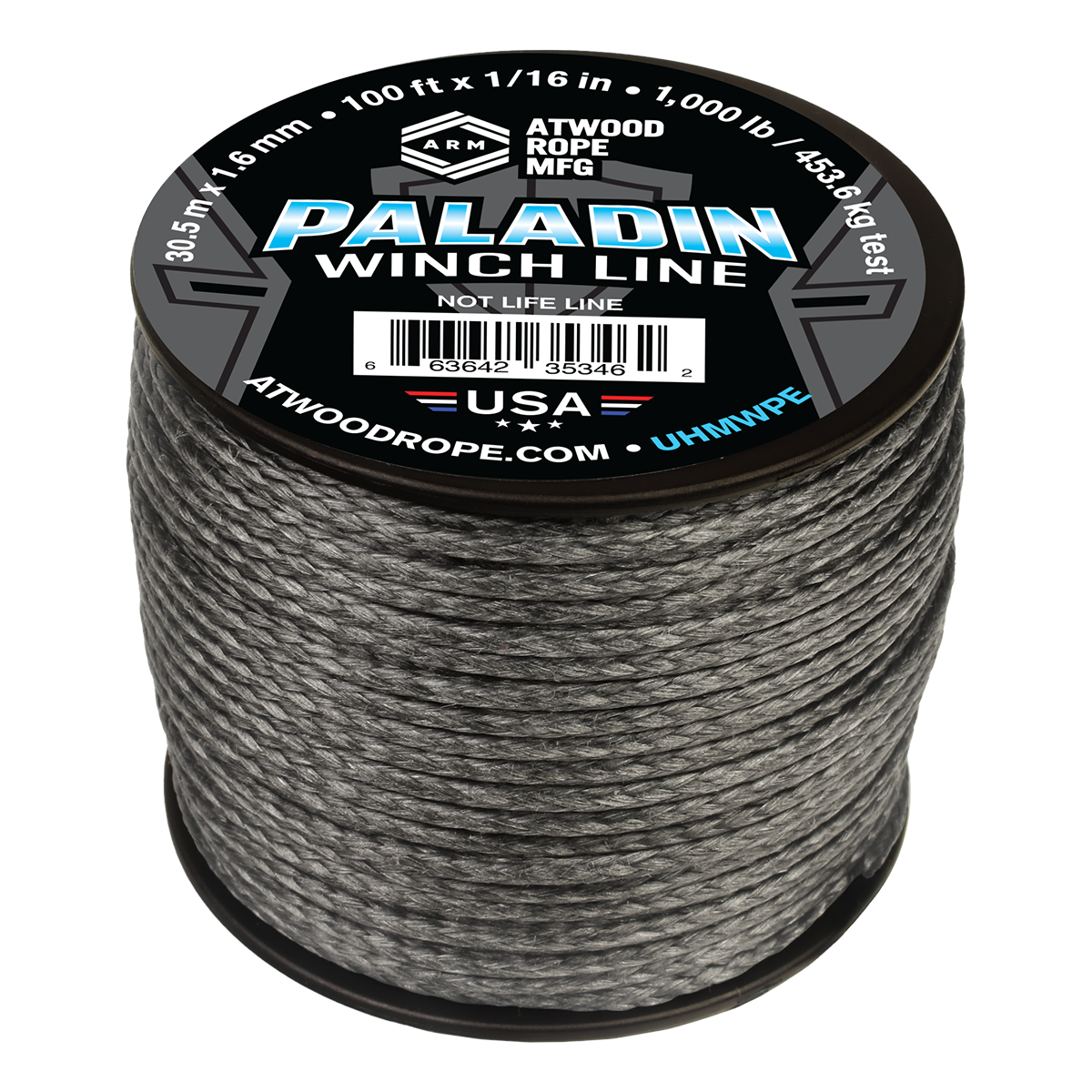 1 16 Paladin Winchline Black 100ft