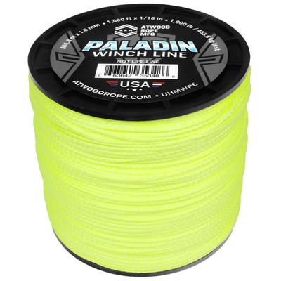 1 16 Paladin Winch Line Neon Yellow 1000ft