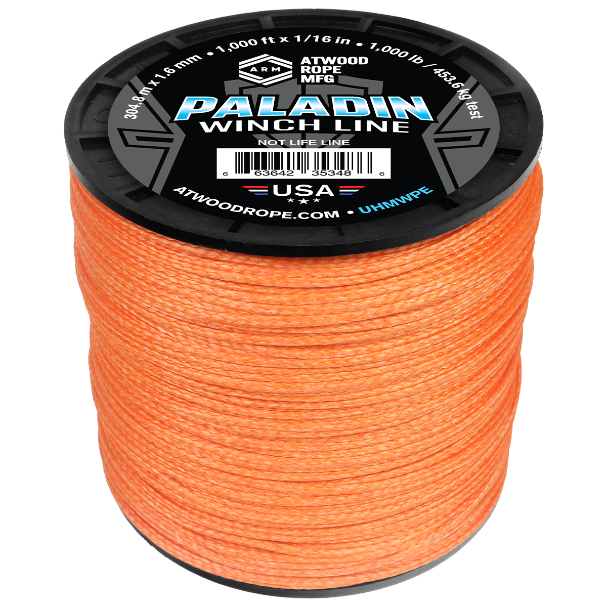 1 16 Paladin Winchline Orange 1000ft