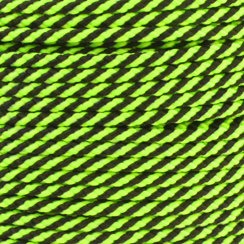 1 16 Black & Lime Stripes Spirals Closeup