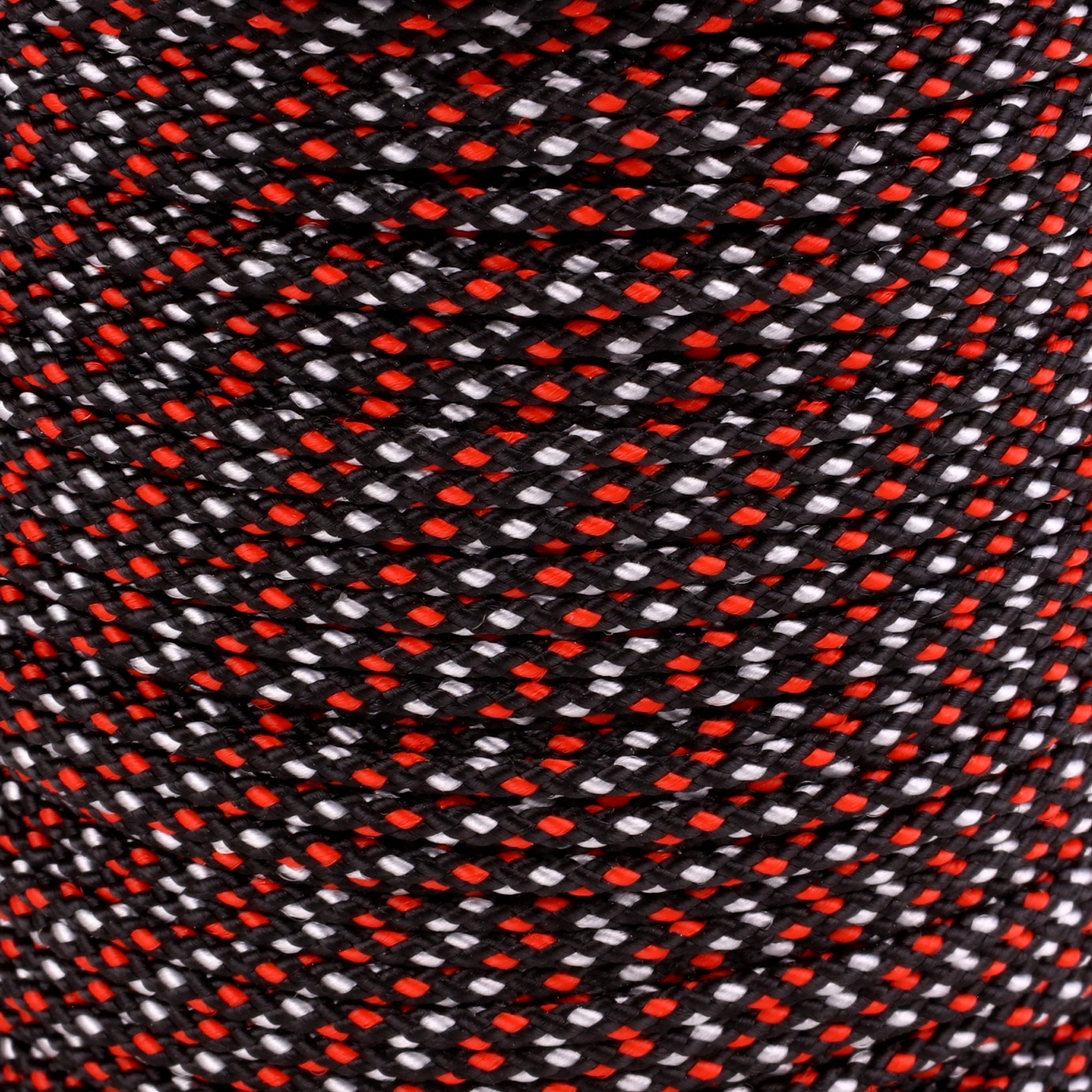 1 16 Black with Red & White Dots Closeup