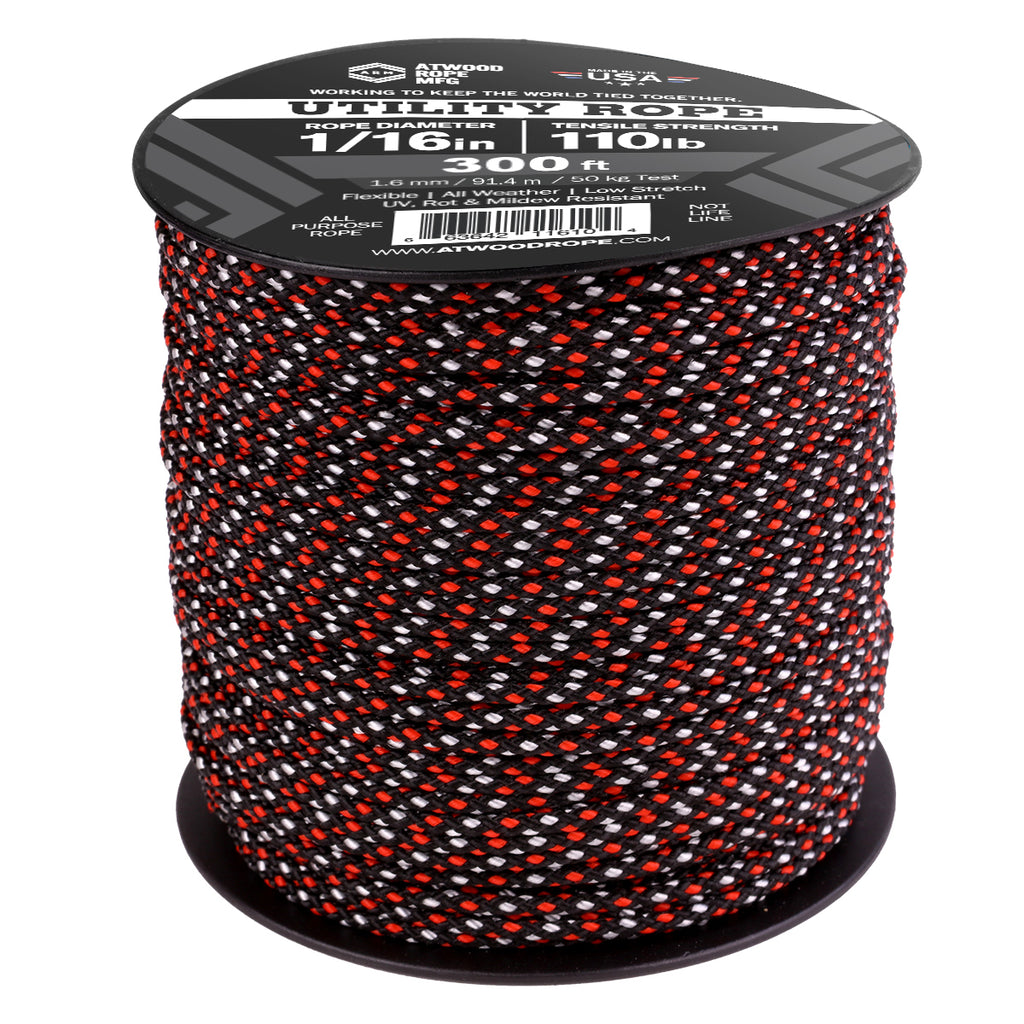 1/16 - Black w/ Red & White Dots