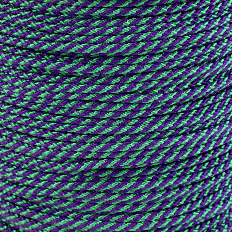 1 16 Green & Purple Spirals Closeup