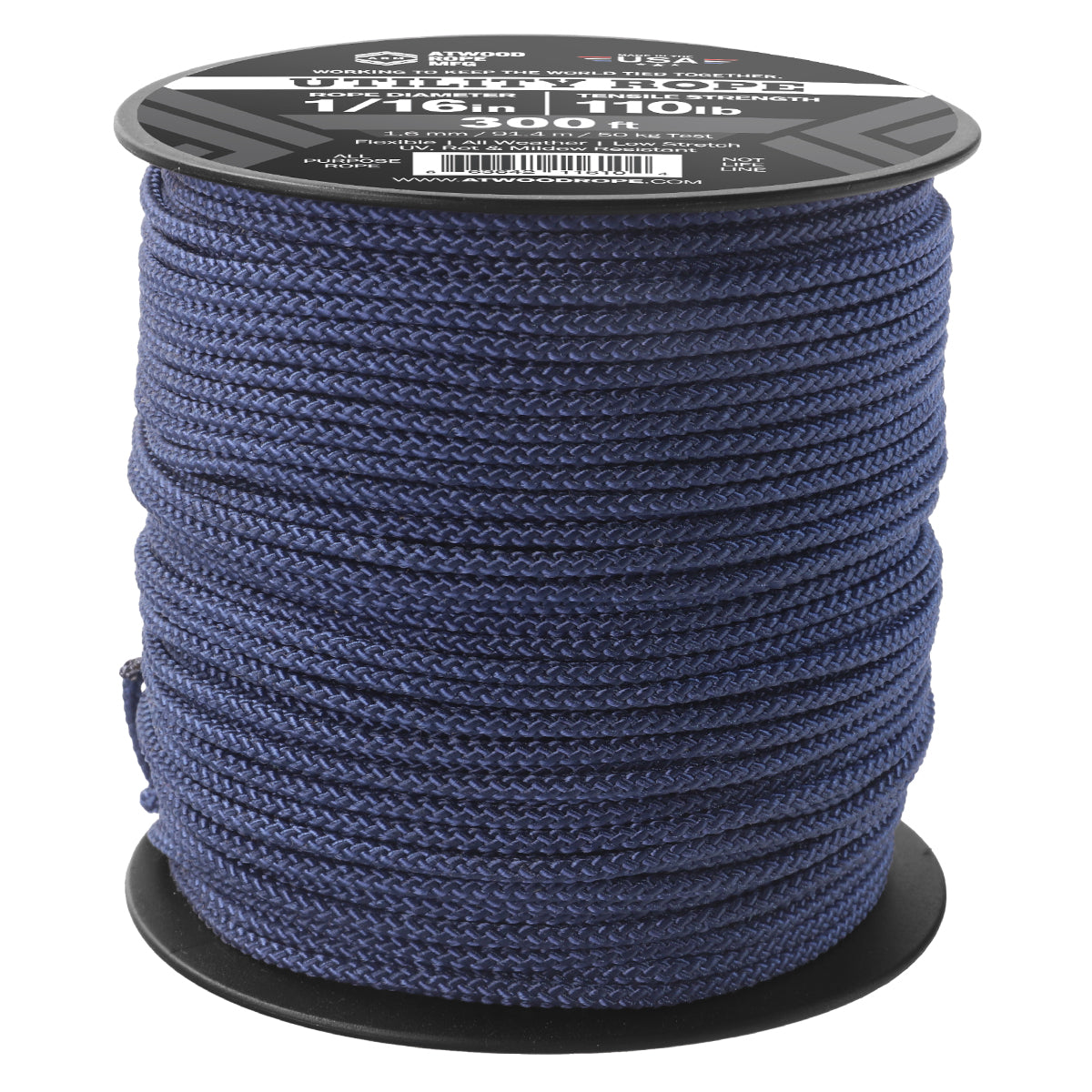 Navz Ropes 1/16 - Navy – Atwood Rope MFG