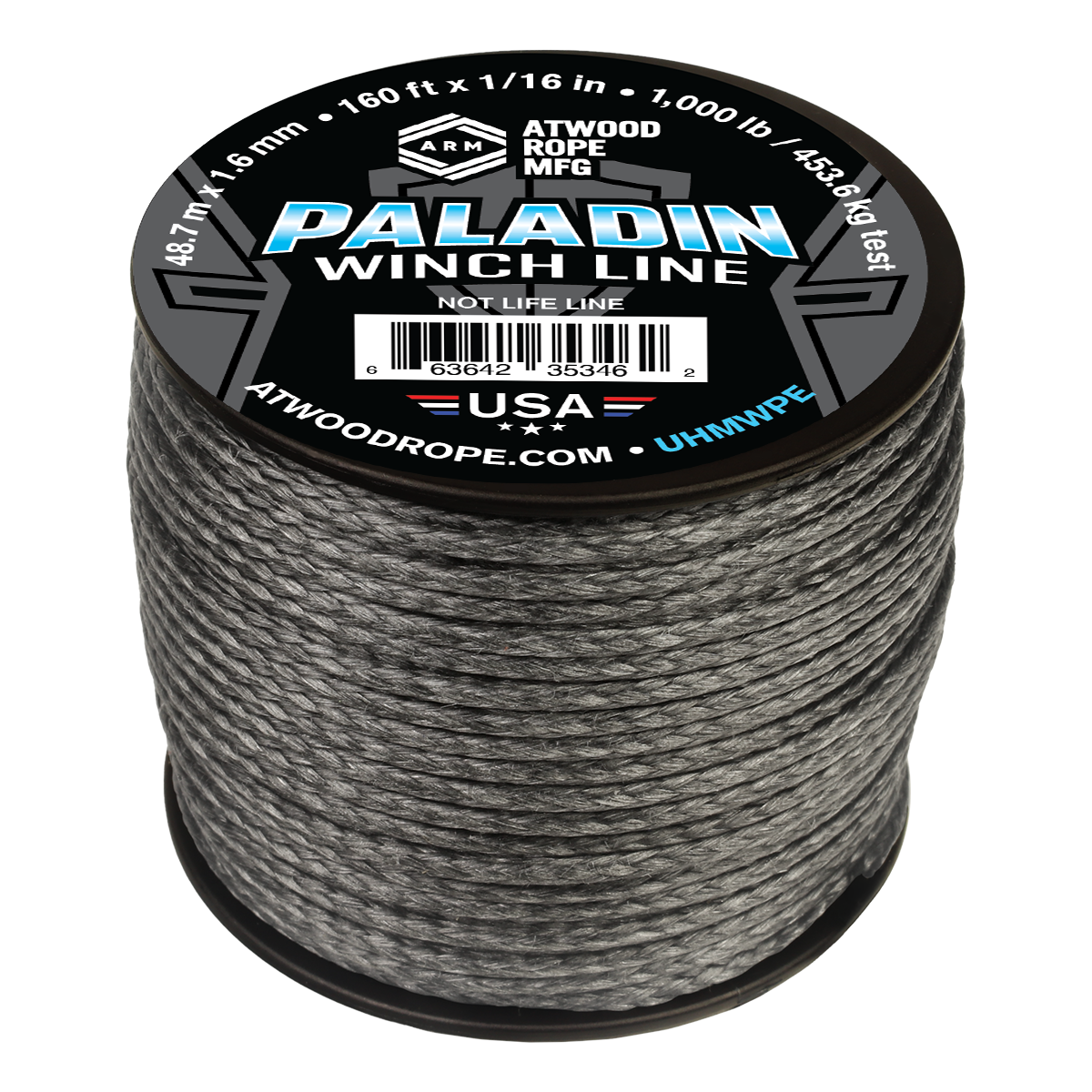 1 16 Paladin Winch Grey 160ft Web Ready