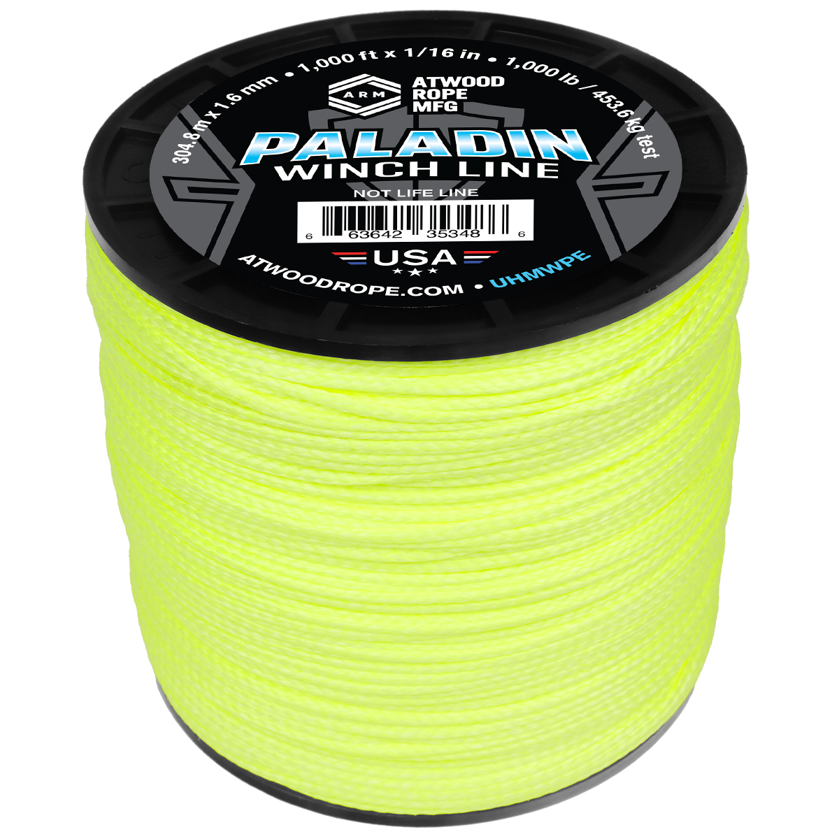 1 16 Paladin Winch Line 1000ft Web Ready