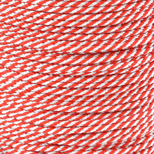 1 16 Red & White Spirals Closeup