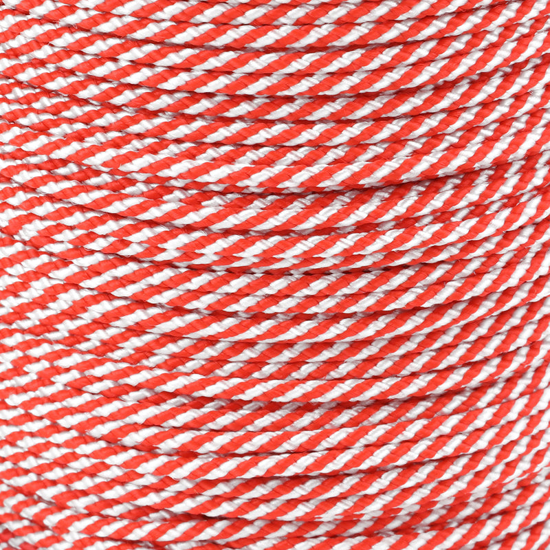 1 16 Red & White Spirals Closeup