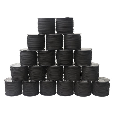 1 16 Utility Rope 100ft Black Stacked