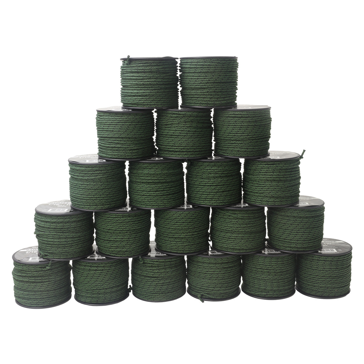 1 16 Utility Rope 100ft Camo stack of spools