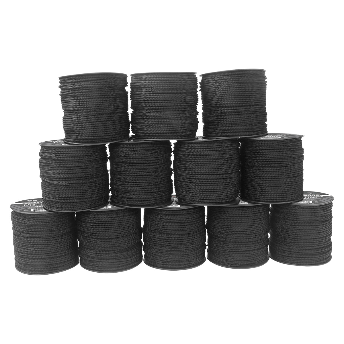 1 16 Utility Rope 300ft Black Stacked