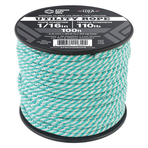 1 16 Utility Teal & White Stripes