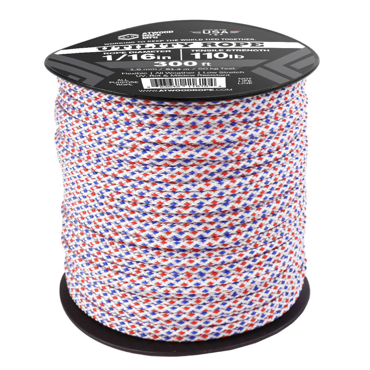 1 16 White with Blue and Red Dots