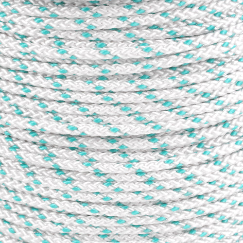 1 16 White with Teal Tracer closeup