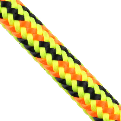 1/2 inch diagonal Alarm neon yellow with black and neon orange tracer