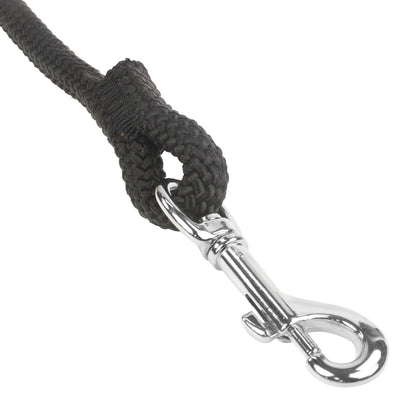 1 2 Rope Leash Black Closeup