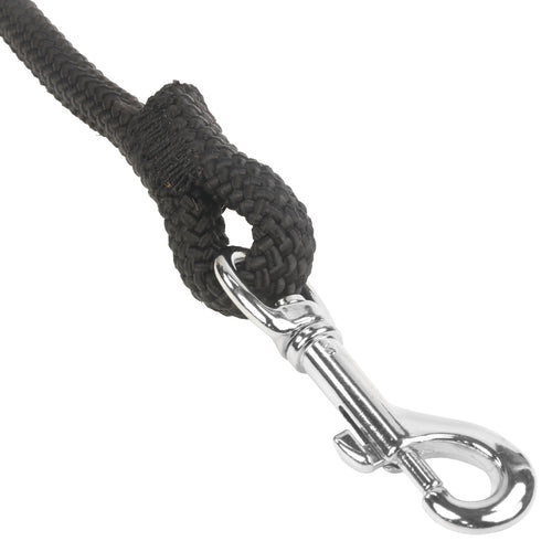 1 2 Rope Leash Black Closeup