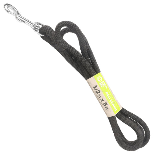1 2 Rope Leash Black