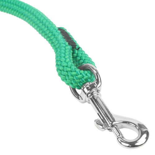 1 2 Rope Leash Green Closeup