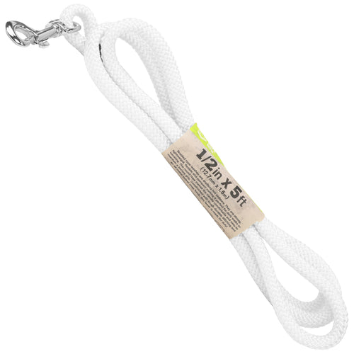 1 2 Rope Leash White