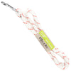 1 2 Rope Leash White w Red Tracer