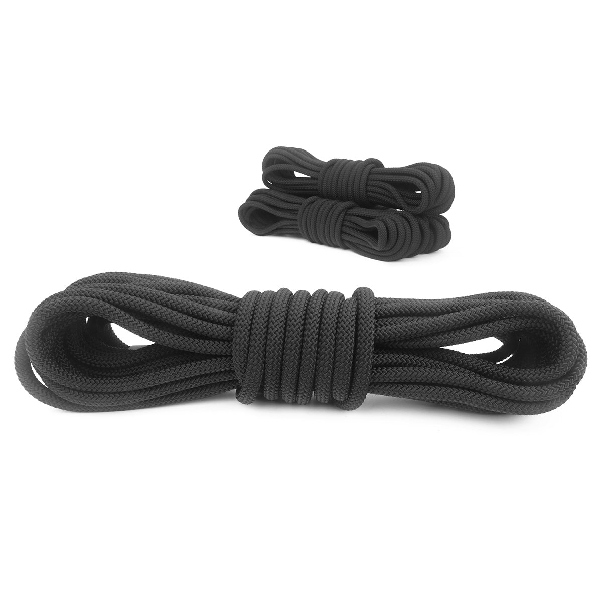 1 2 Utility Rope 50ft Black Bulk Pack closeup