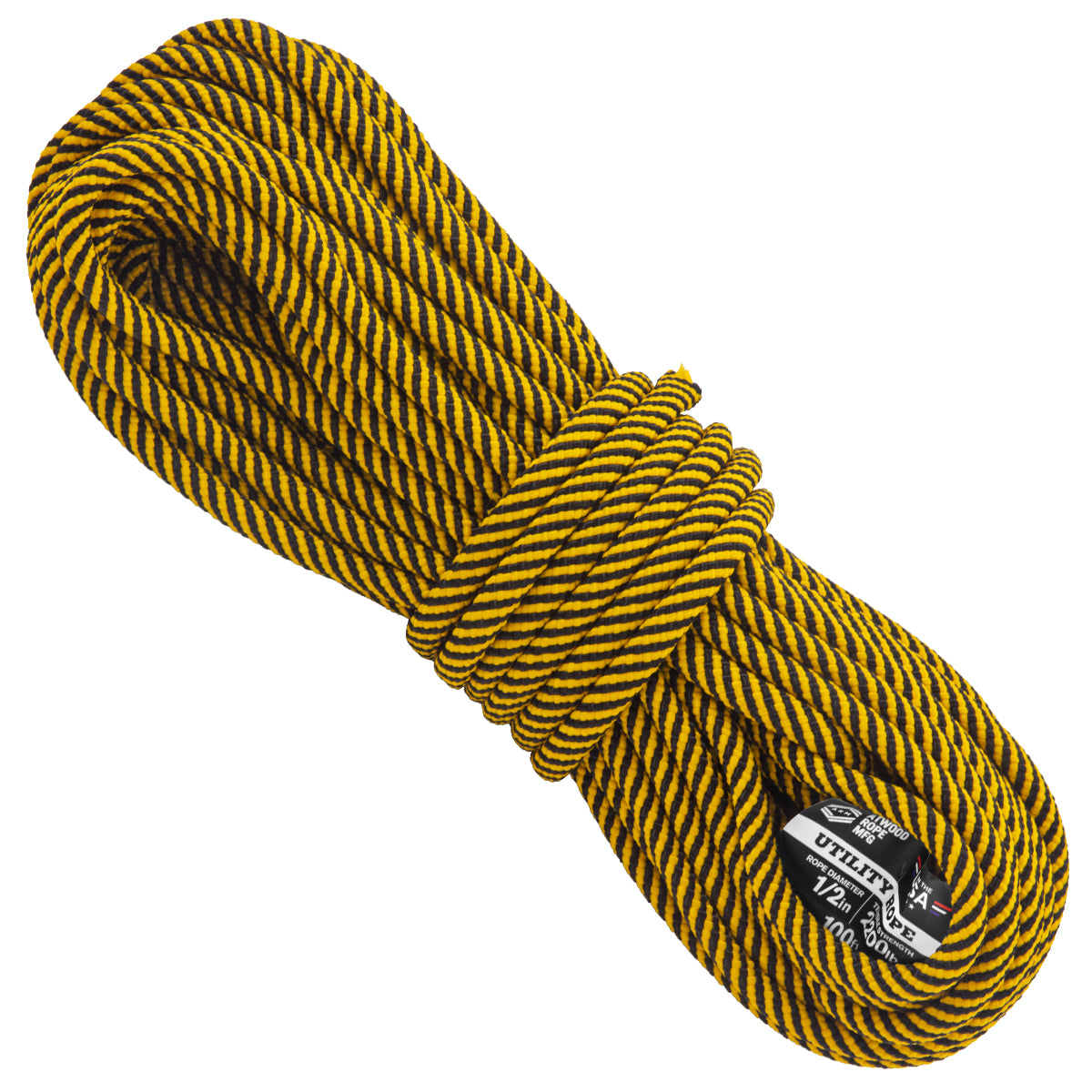 1/2 - Gold & Black Spirals – Atwood Rope MFG