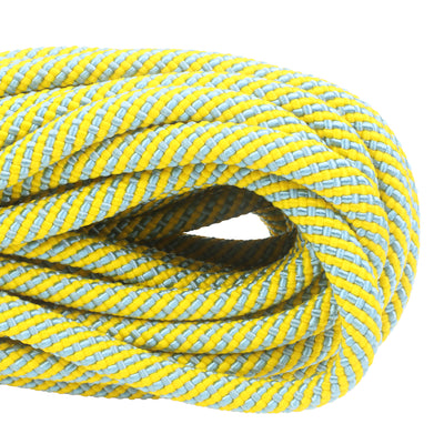 1 2 Utility Yellow & Carolina Blue Spirals closeup