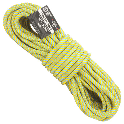 1 2 Utility Yellow & Carolina Blue Spirals