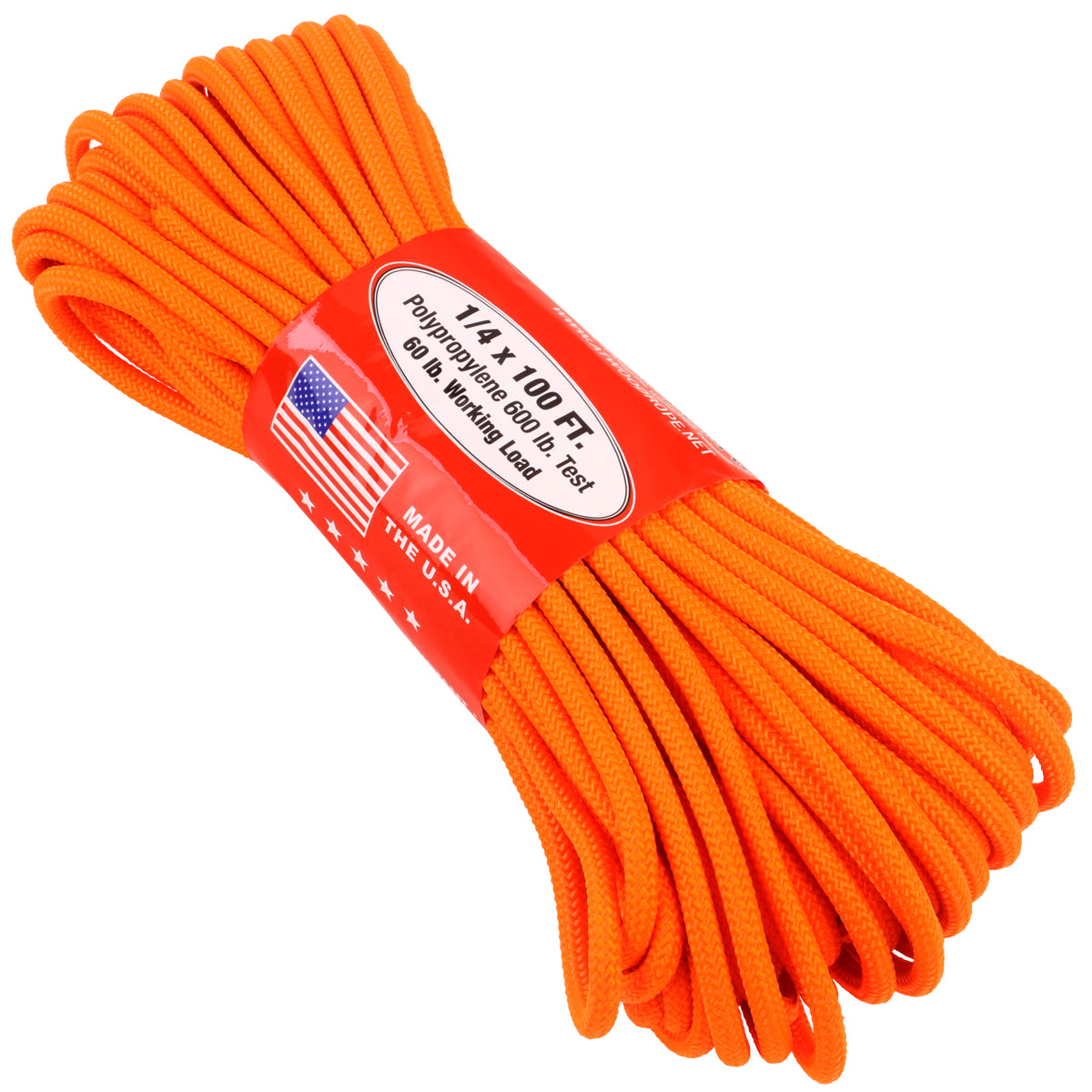 1/4 x 100ft - Neon Orange – Atwood Rope MFG