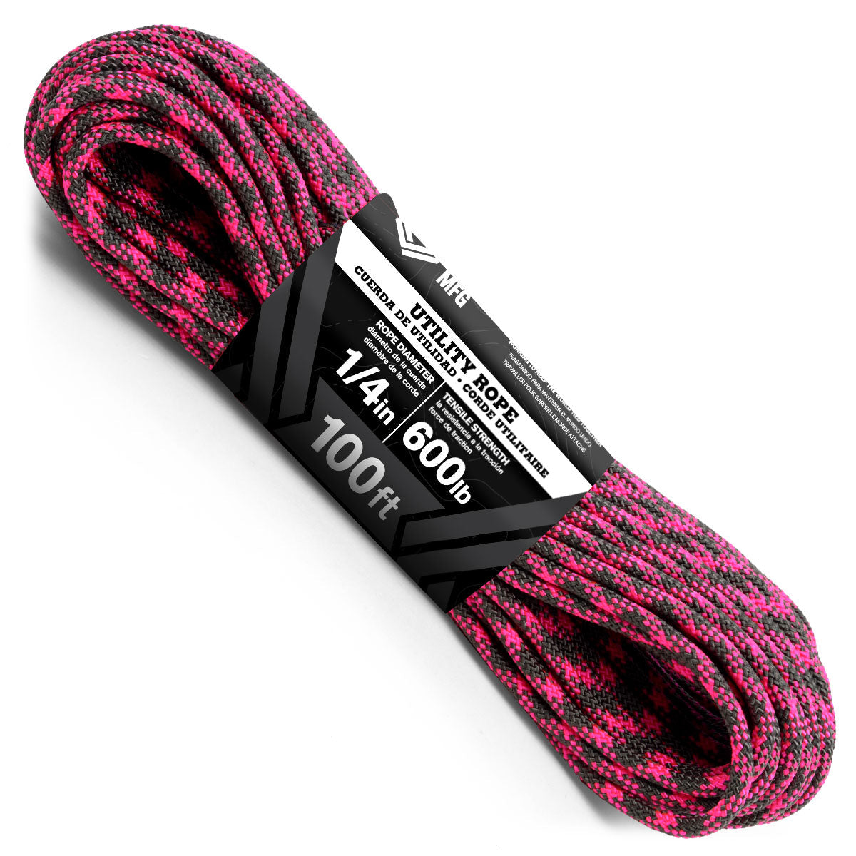 Shiny Zebra Ropets 1/4 x 100ft - Neon Zebra – Atwood Rope MFG