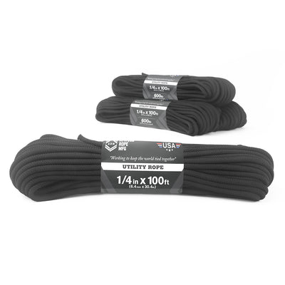 1 4 Utility Black Bulk Pack Closeup