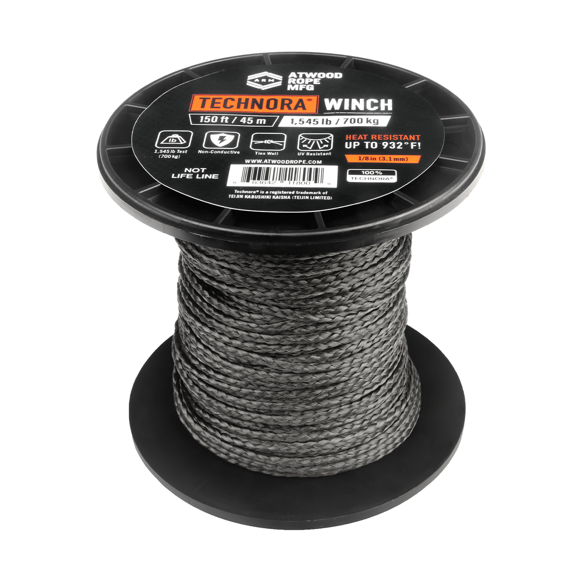 1 8 Technora® Winch 150ft