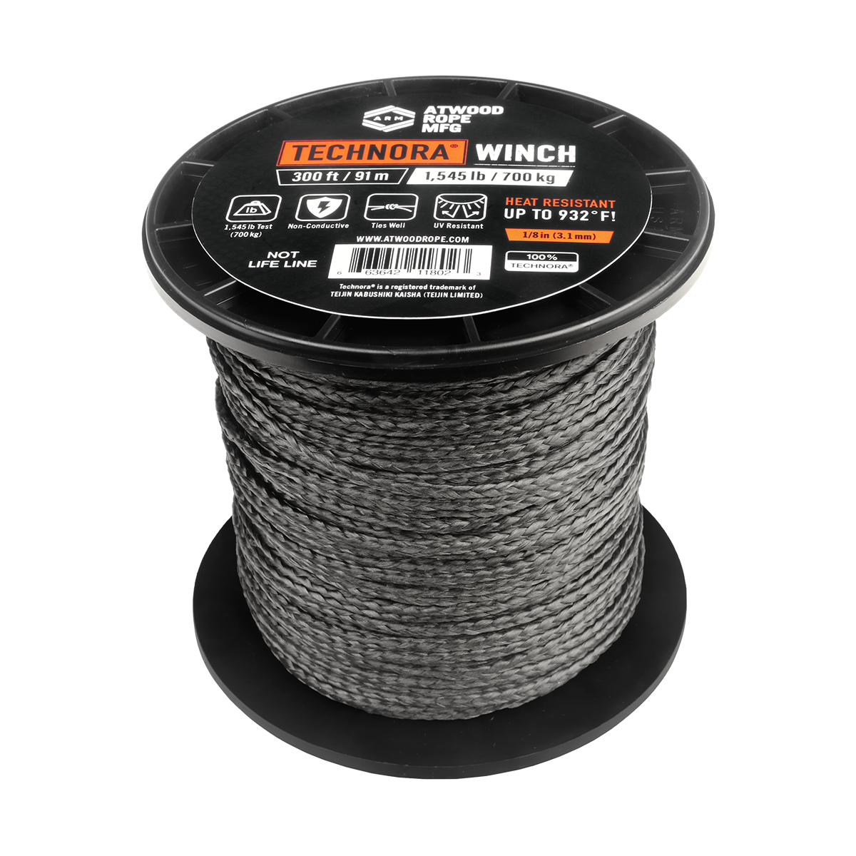 1 8 Technora® Winch 300ft