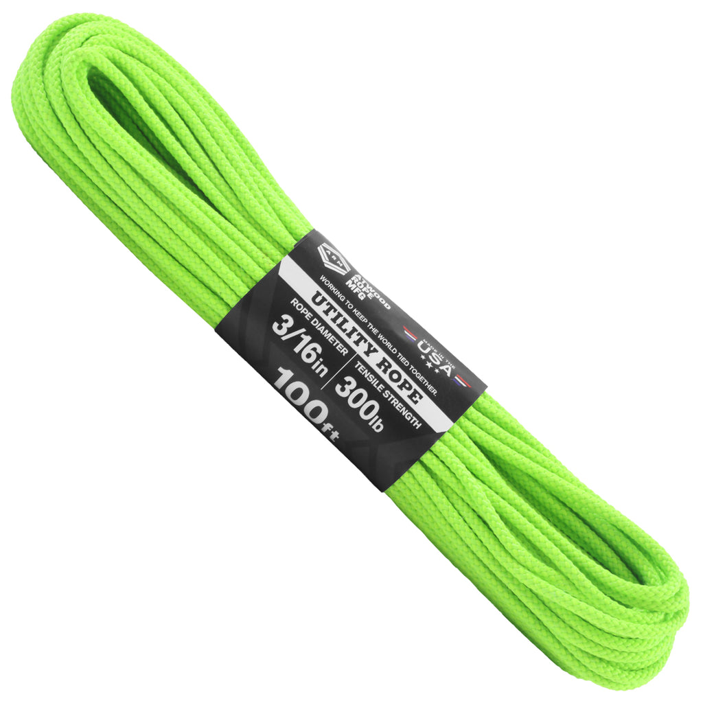 3/16 x 100ft - Neon Green – Atwood Rope MFG