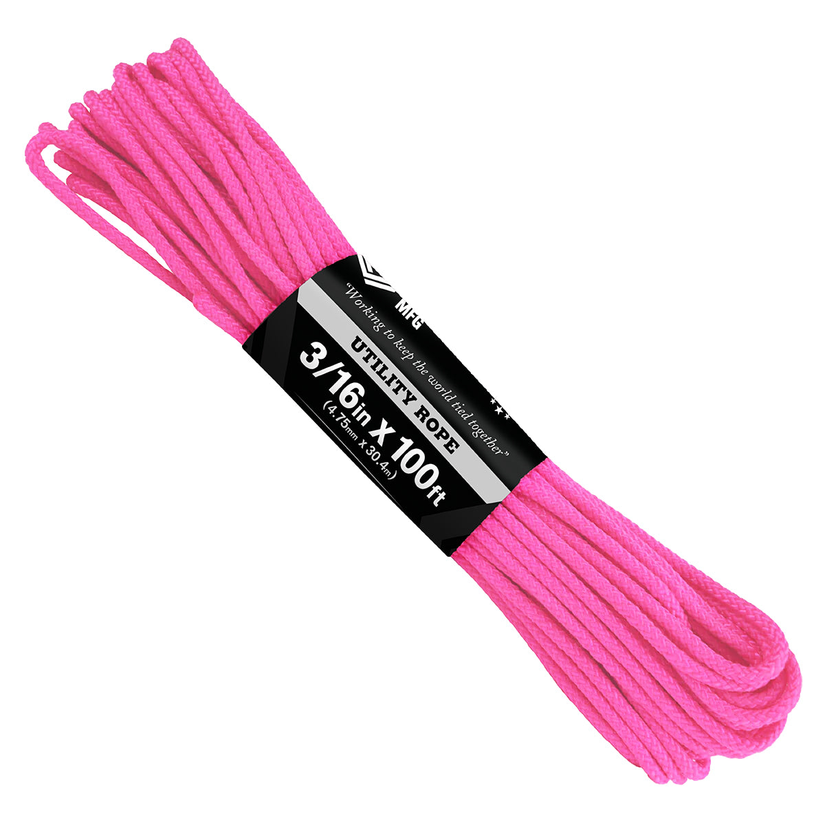 Pink Yarn Rope 3/16 x 100ft - Pink – Atwood Rope MFG