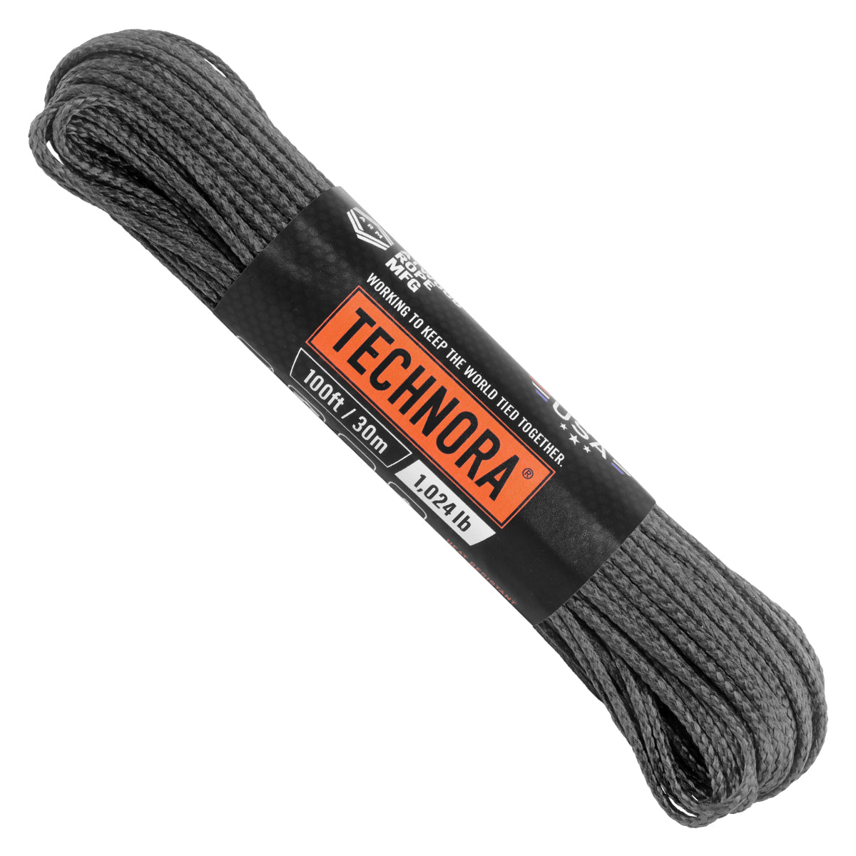 3/32" Technora 100ft / 30m 1024Lbs Dark Grey