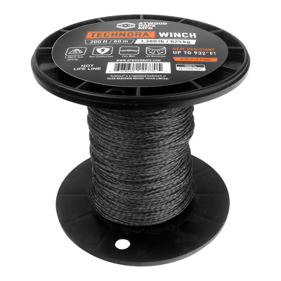 3 32 Technora Winch Line 200ft Web Ready