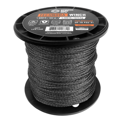 3 32 Technora Winch Line 600ft Web Ready