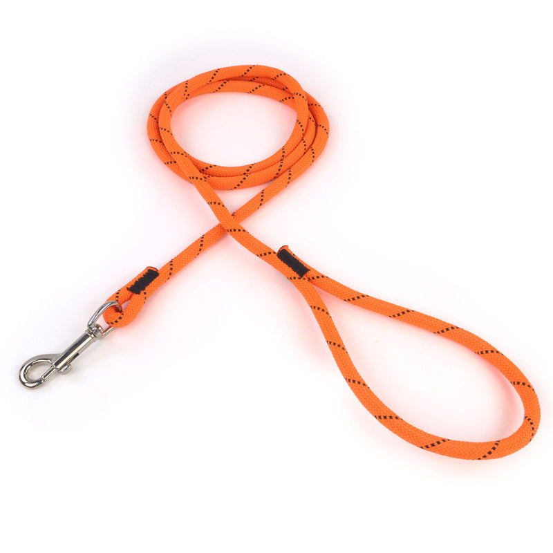 3 8 Leash Neon Orange W Black Tracer