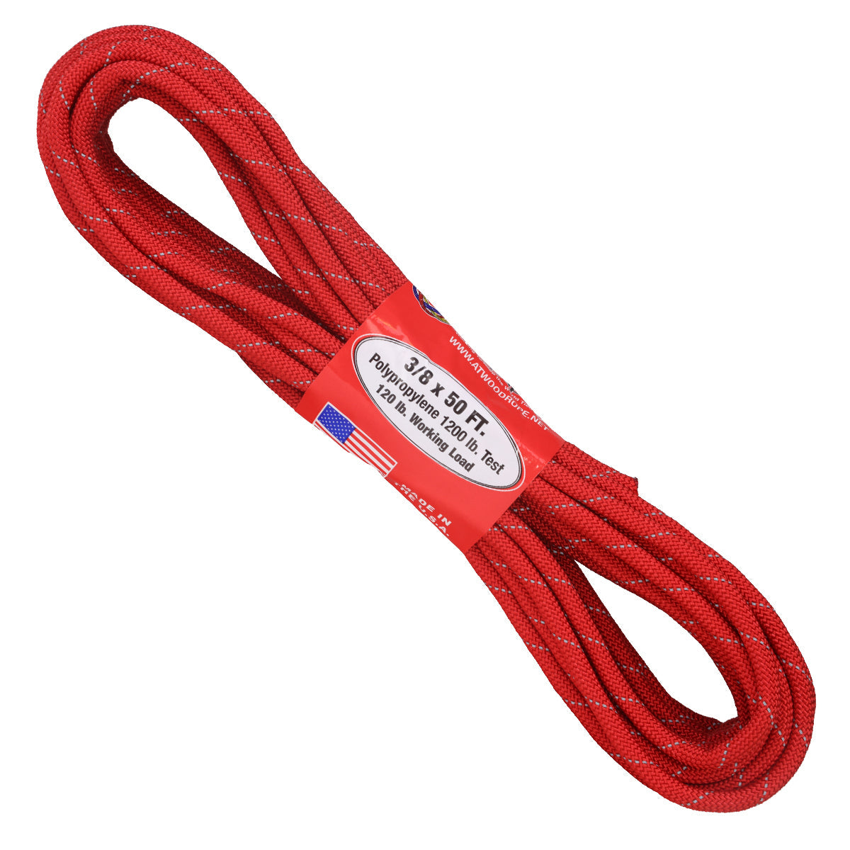 3/8 - Red Reflective – Atwood Rope MFG