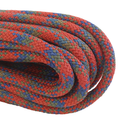 3 8 Kevlar like Aramid Red Blue & Olive pattern Closeup